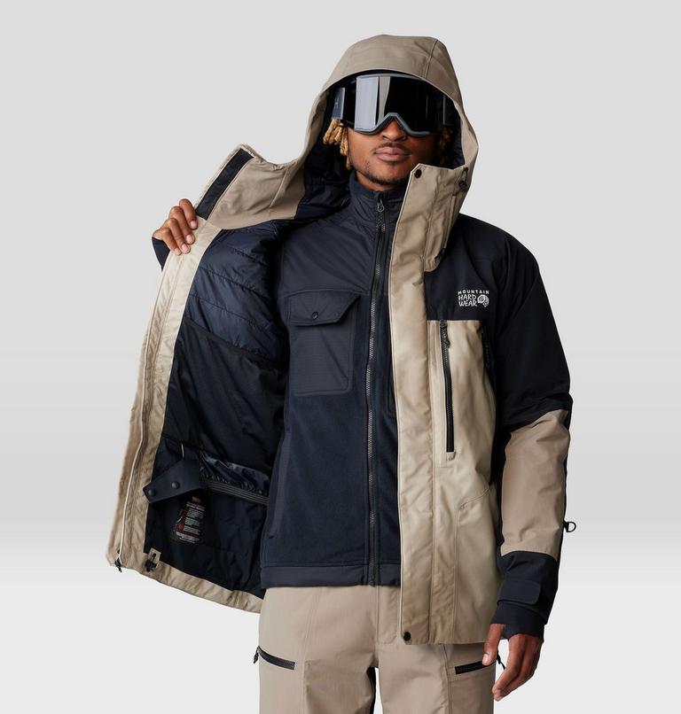 Men's First Tracks Insulated Jacket, Color: Badlands, Dunes, Black, image 9