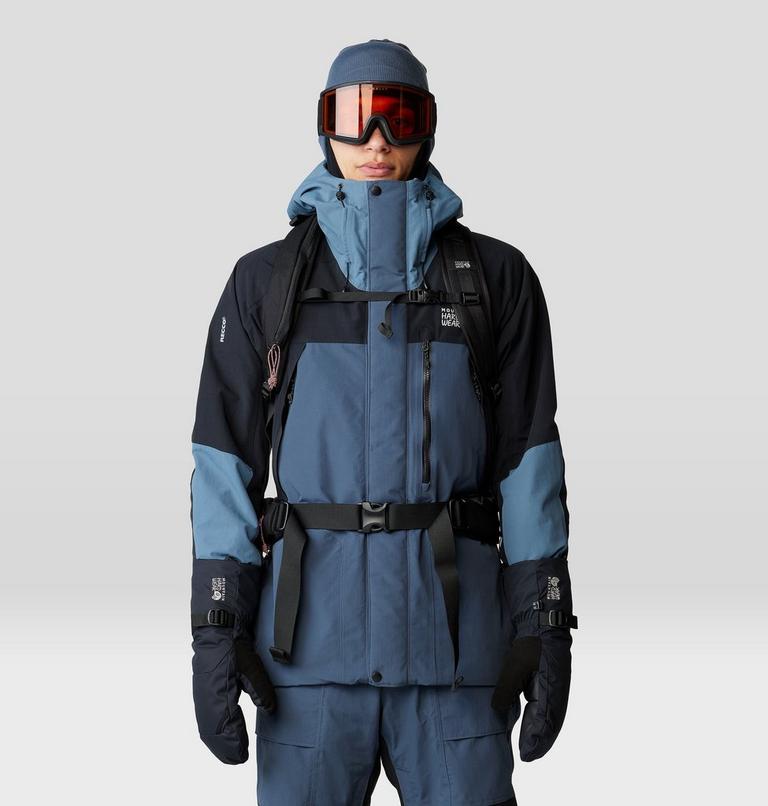 Men's First Tracks Insulated Jacket, Color: Moon Blue, Adriatic Blue, Black, image 14