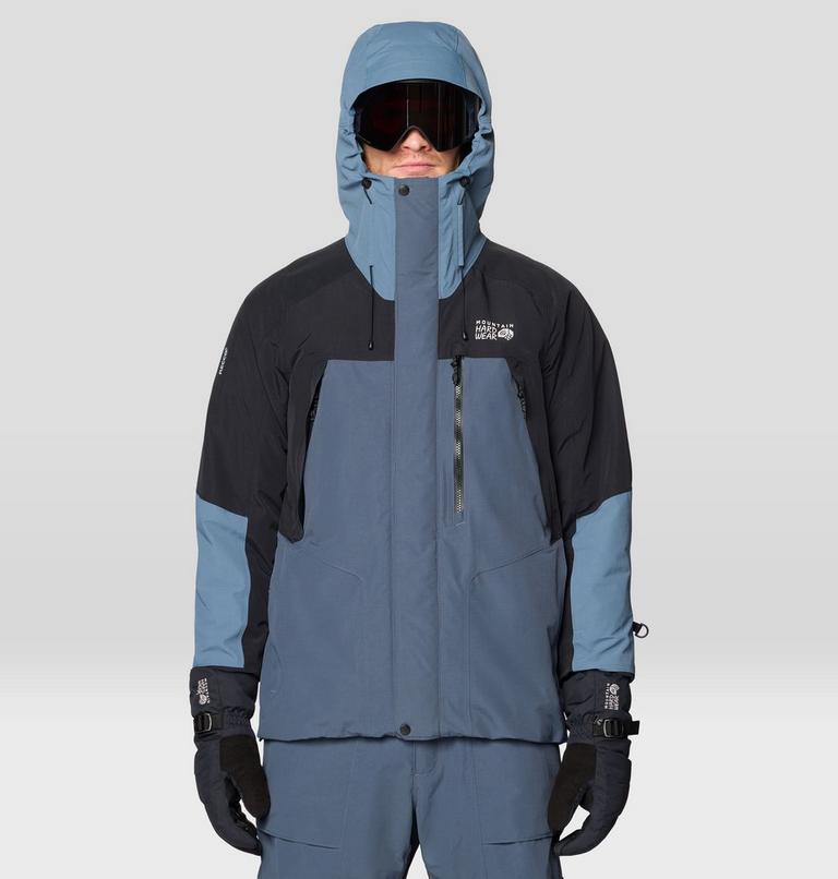 Men's First Tracks Insulated Jacket, Color: Moon Blue, Adriatic Blue, Black, image 5