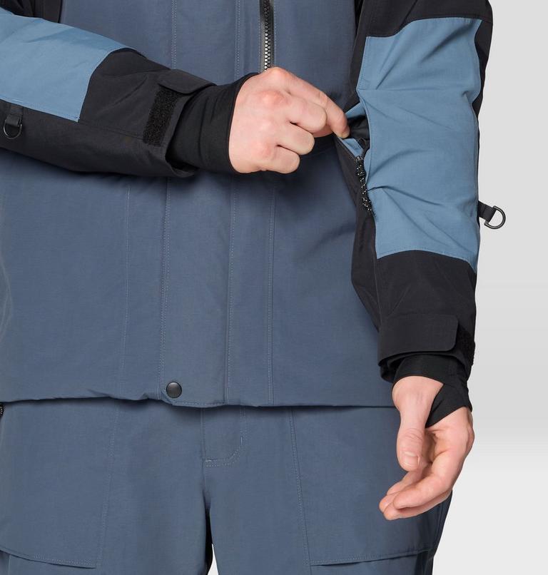Men's First Tracks Insulated Jacket, Color: Moon Blue, Adriatic Blue, Black, image 11
