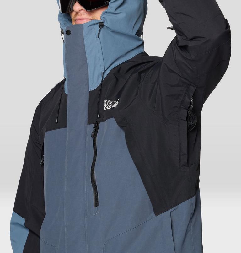 Men's First Tracks Insulated Jacket, Color: Moon Blue, Adriatic Blue, Black, image 12
