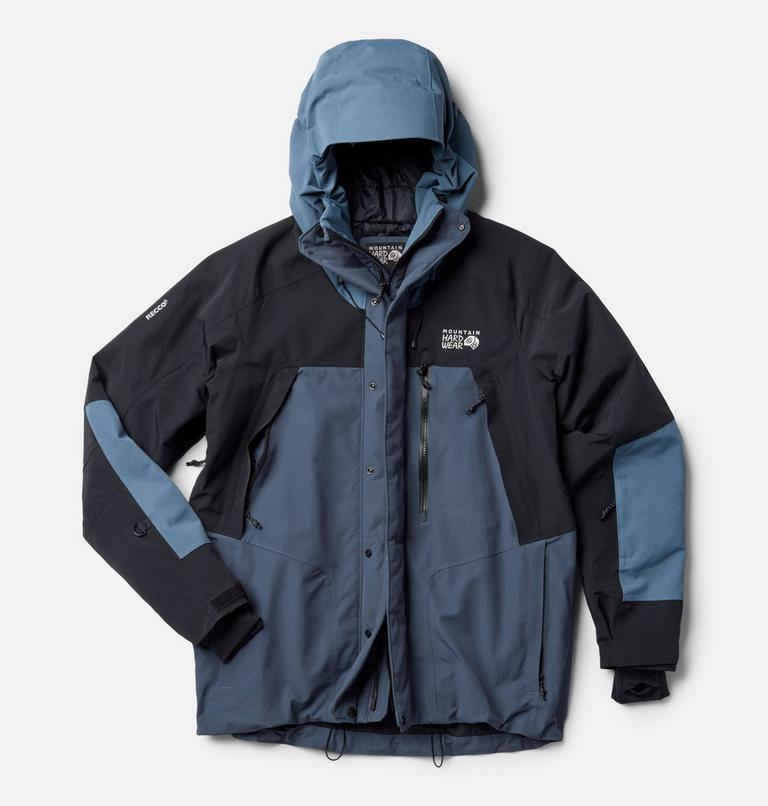 Men's First Tracks Insulated Jacket, Color: Moon Blue, Adriatic Blue, Black, image 2
