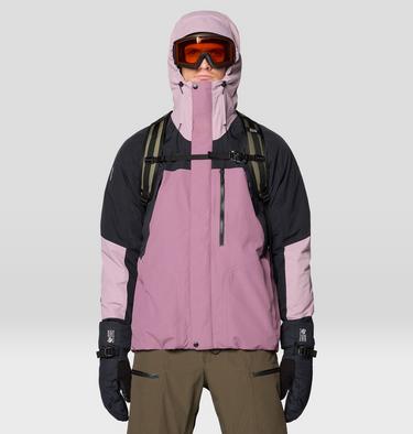 Men's First Tracks Insulated Jacket, Color: Dark Daze, Daze, Black, image 4