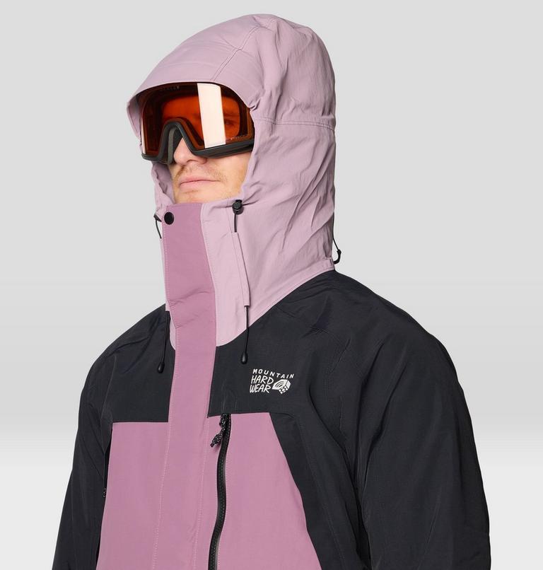 Men's First Tracks Insulated Jacket, Color: Dark Daze, Daze, Black, image 8