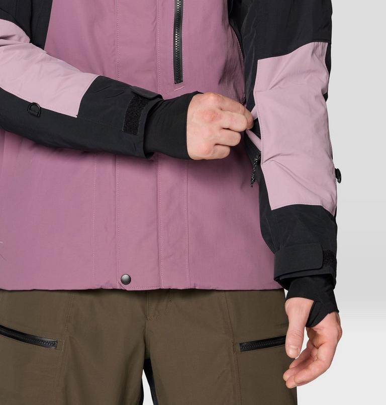 Men's First Tracks Insulated Jacket, Color: Dark Daze, Daze, Black, image 10