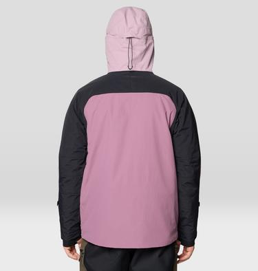 Men's First Tracks Insulated Jacket, Color: Dark Daze, Daze, Black, image 2