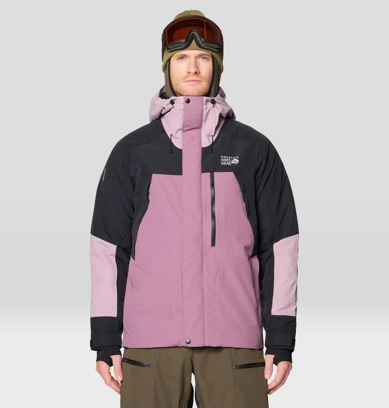 Men's First Tracks Insulated Jacket, Color: Dark Daze, Daze, Black, image 1
