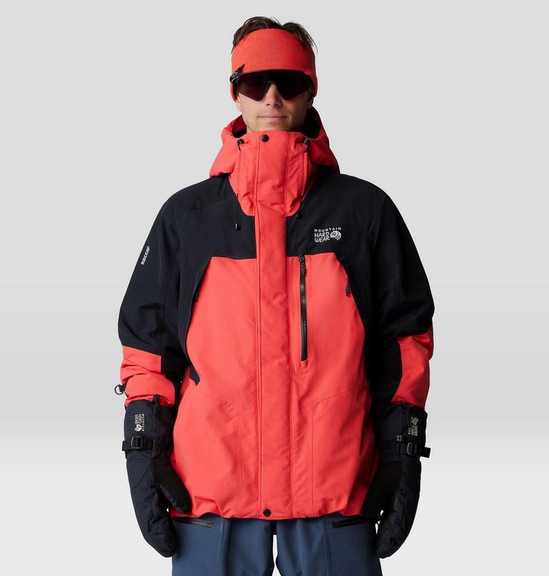 Men's First Tracks Insulated Jacket, Color: Solar Pink, Black, image 13