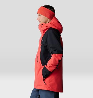 Men's First Tracks Insulated Jacket, Color: Solar Pink, Black, image 3