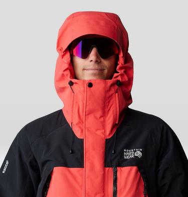 Men's First Tracks Insulated Jacket, Color: Solar Pink, Black, image 4