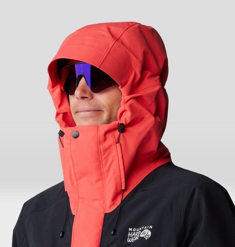 Men's First Tracks Insulated Jacket, Color: Solar Pink, Black, image 5