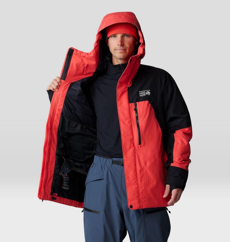 Men's First Tracks Insulated Jacket, Color: Solar Pink, Black, image 9