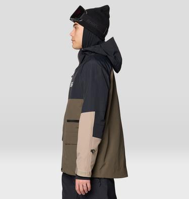 Men's First Tracks Jacket, Color: Ridgeline, Dunes, Black, image 7