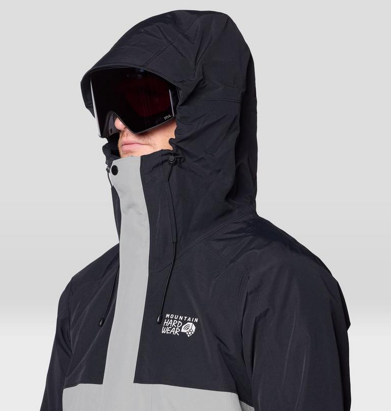 Men's First Tracks Jacket, Color: Wet Stone, White Sage, Black, image 8