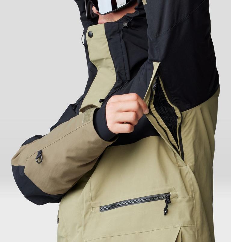 Men's First Tracks Jacket, Color: Mantis Green, Stone Green, Black, image 9