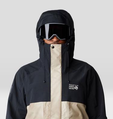 Men's First Tracks Jacket, Color: Badlands, Dunes, Black, image 4