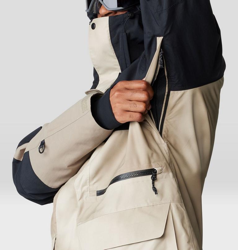 Men's First Tracks Jacket, Color: Badlands, Dunes, Black, image 6