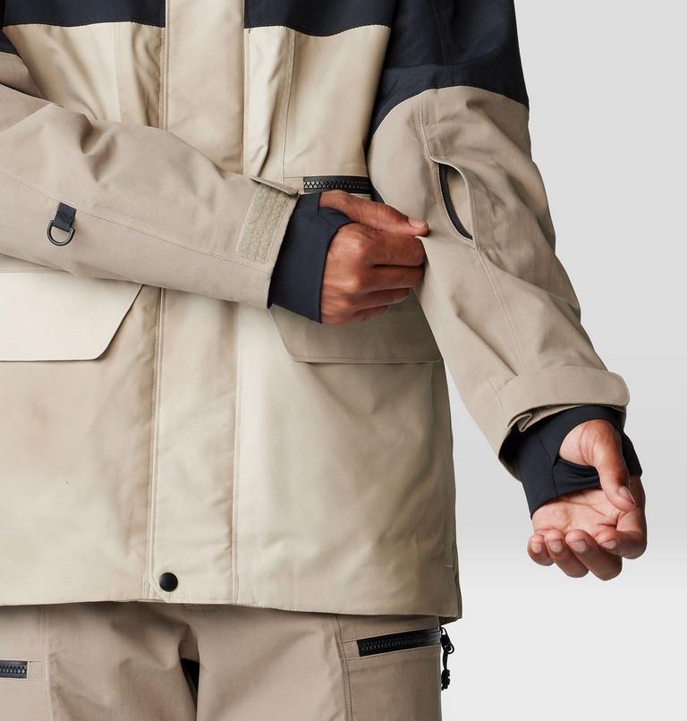 Men's First Tracks Jacket, Color: Badlands, Dunes, Black, image 8