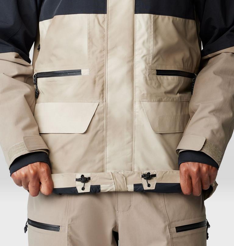 Men's First Tracks Jacket, Color: Badlands, Dunes, Black, image 9