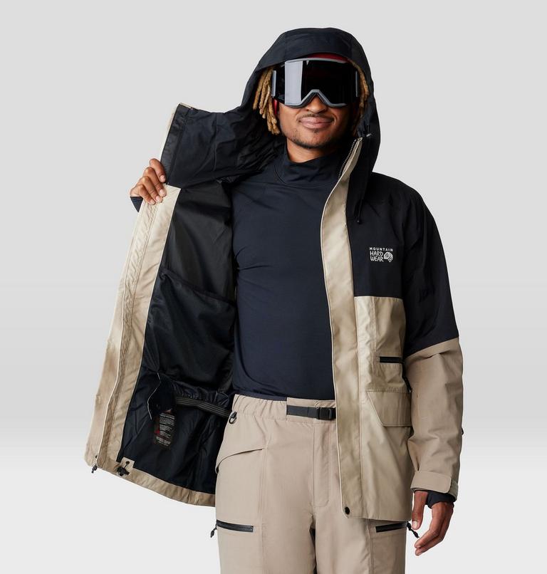 Men's First Tracks Jacket, Color: Badlands, Dunes, Black, image 10