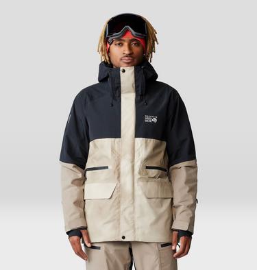 Men's First Tracks Jacket, Color: Badlands, Dunes, Black, image 1