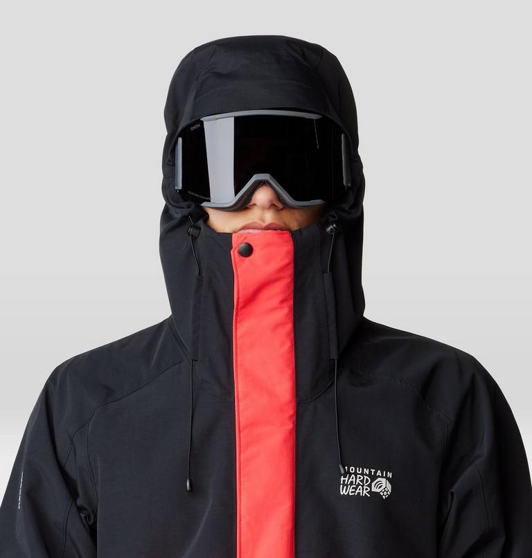 Men's First Tracks Jacket, Color: Solar Pink, Black, image 4