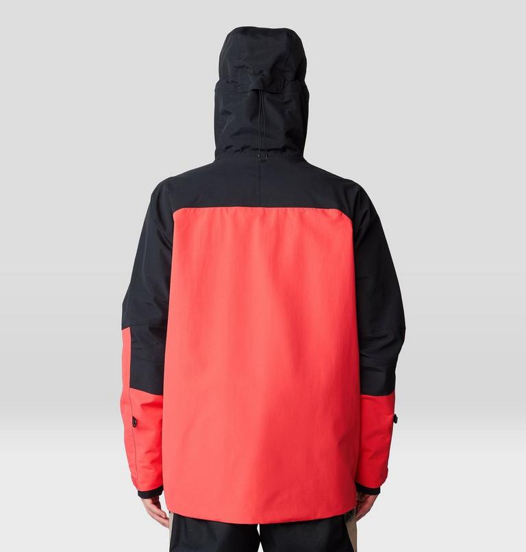 Men's First Tracks Jacket, Color: Solar Pink, Black, image 2