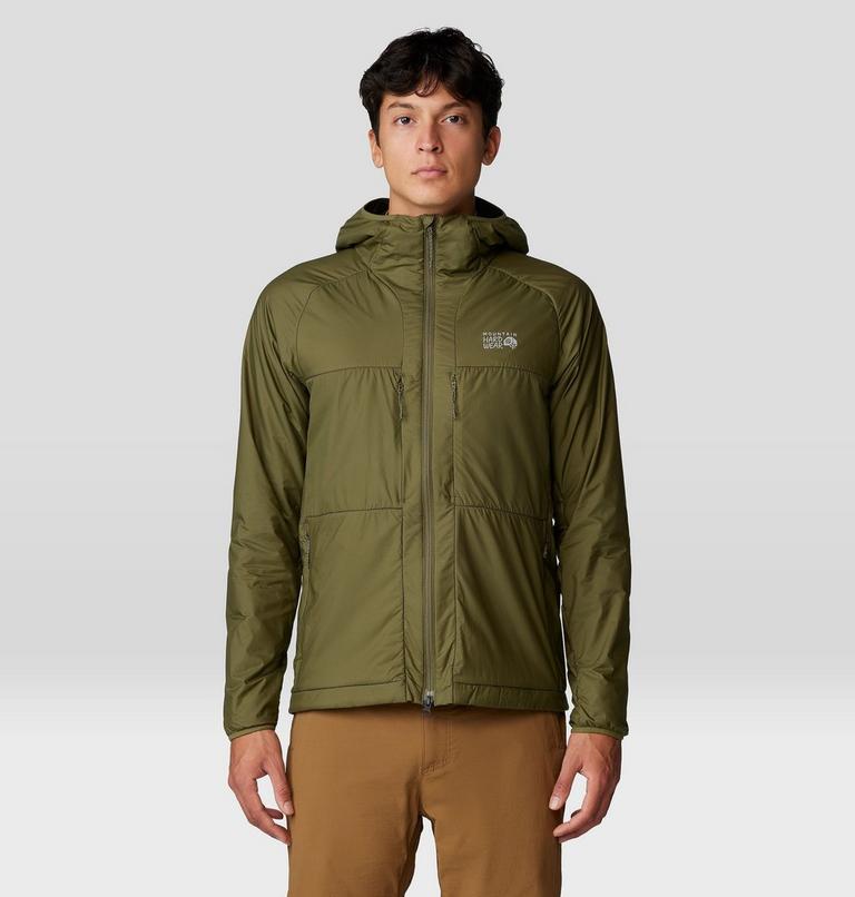Men's Kor AirShell Warm Hoody, Color: Combat Green, image 7
