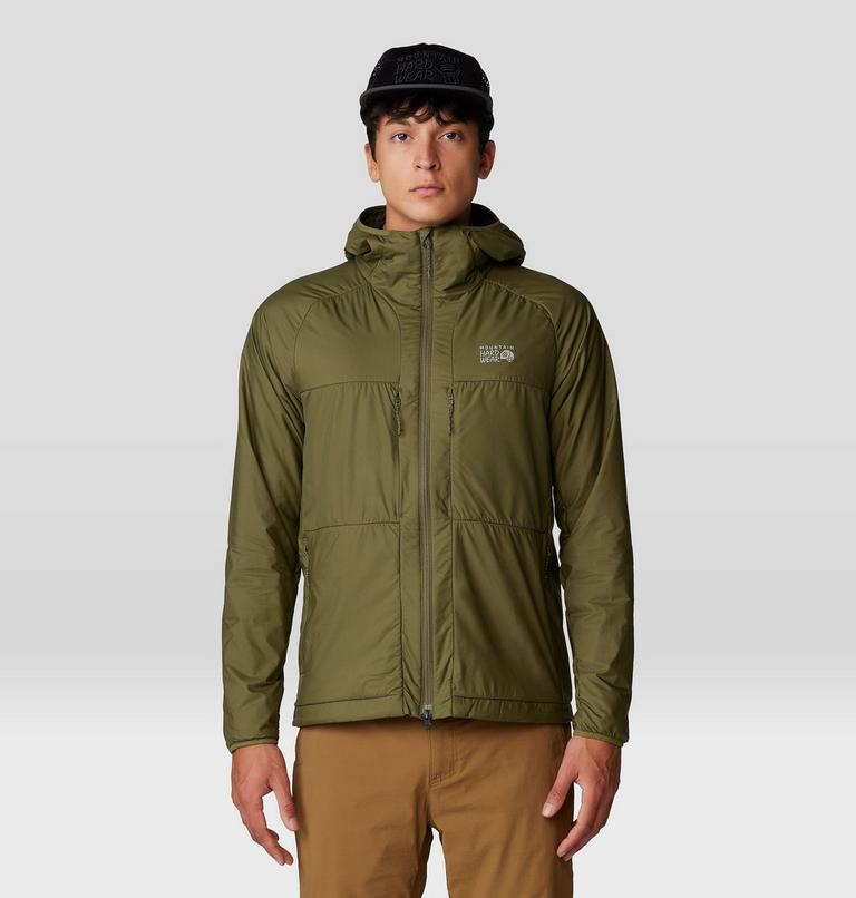 Men's Kor AirShell Warm Hoody, Color: Combat Green, image 1