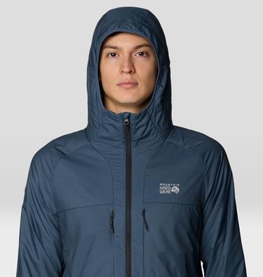 Men's Kor AirShell Warm Hoody, Color: Astral Blue, image 8