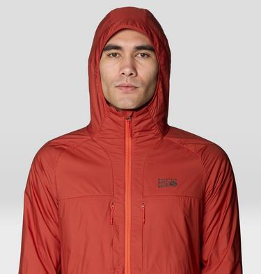 Men's Kor AirShell Warm Hoody, Color: Mars Red, image 4