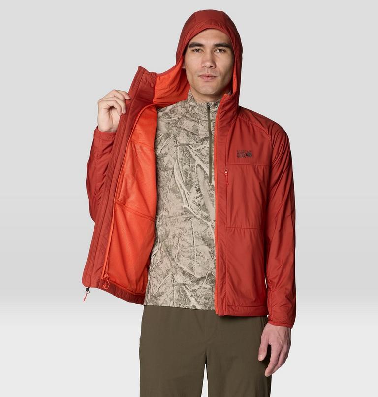 Men's Kor AirShell Warm Hoody, Color: Mars Red, image 7