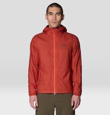 Men's Kor AirShell Warm Hoody, Color: Mars Red, image 1