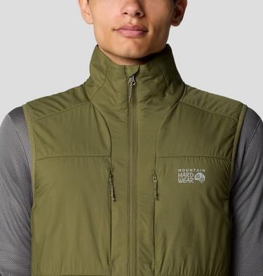 Men's Kor AirShell Warm Vest, Color: Combat Green, image 4