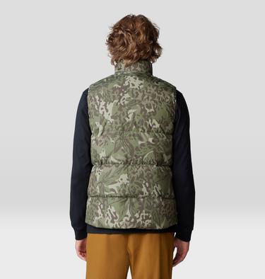 Men's Nevadan Down Vest, Color: Stone Green Forests Floor Print, image 2