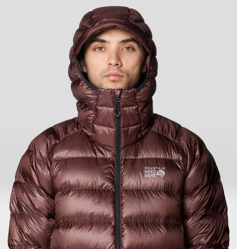 Men's Phantom Alpine Hooded Down Jacket, Color: Carob, image 6