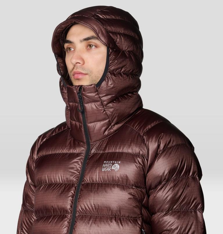 Men's Phantom Alpine Hooded Down Jacket, Color: Carob, image 7