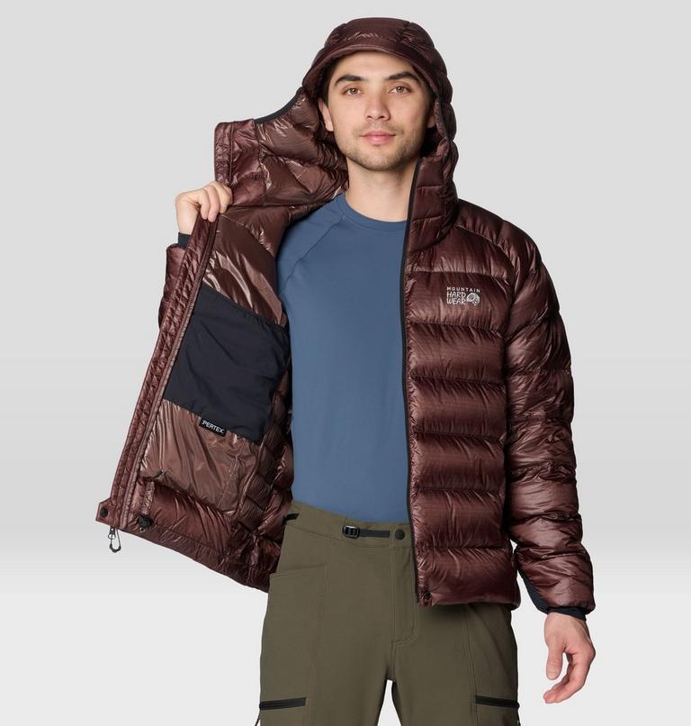 Men's Phantom Alpine Hooded Down Jacket, Color: Carob, image 10
