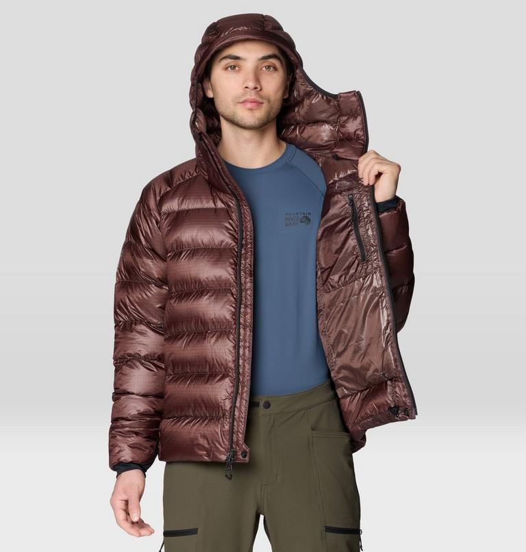 Men's Phantom Alpine Hooded Down Jacket, Color: Carob, image 11