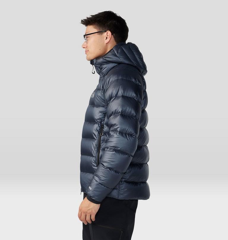 Men's Phantom Alpine Down Hooded Jacket, Color: Blue Slate, image 3