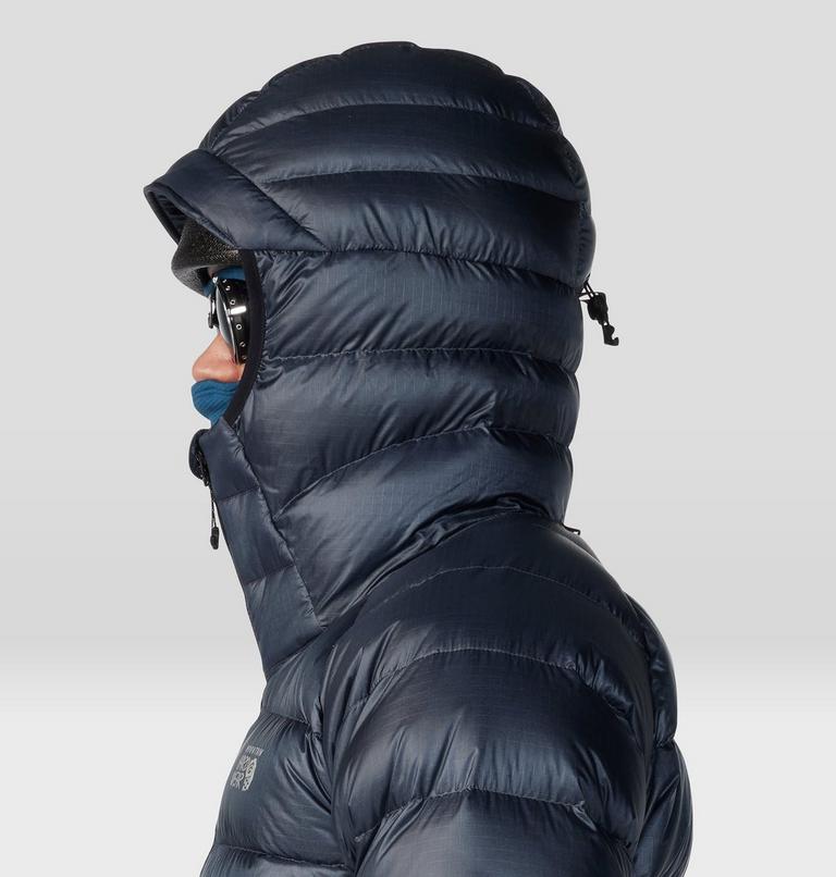 Men's Phantom Alpine Down Hooded Jacket, Color: Blue Slate, image 6