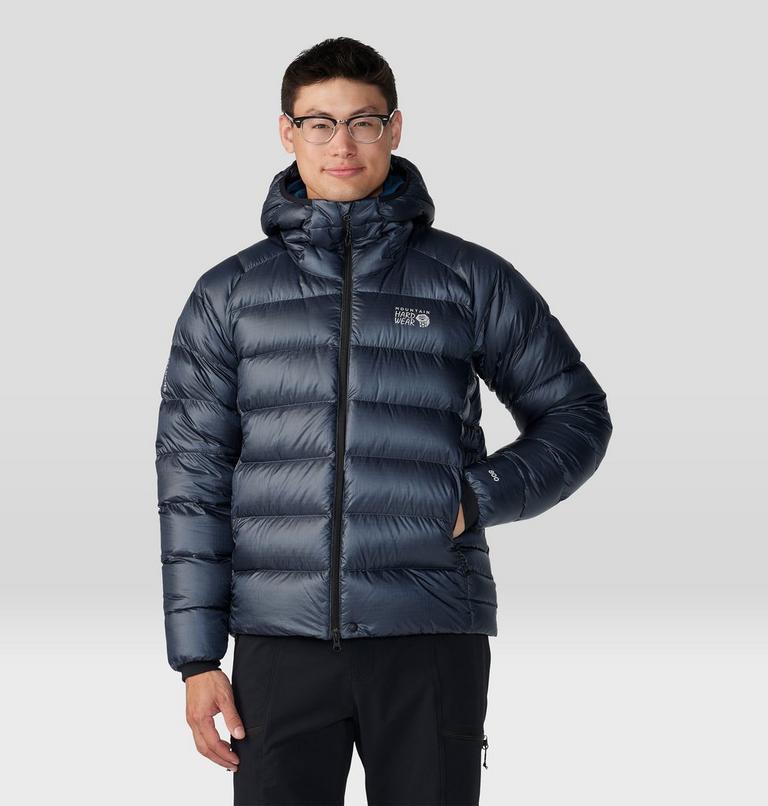 Men's Phantom Alpine Down Hooded Jacket, Color: Blue Slate, image 10