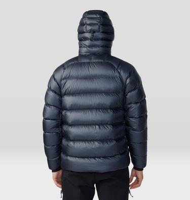 Men's Phantom Alpine Down Hooded Jacket, Color: Blue Slate, image 6
