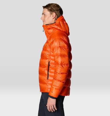 Men's Phantom Alpine Down Hooded Jacket, Color: State Orange, image 3