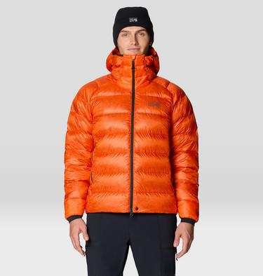 Men's Phantom Alpine Down Hooded Jacket, Color: State Orange, image 4