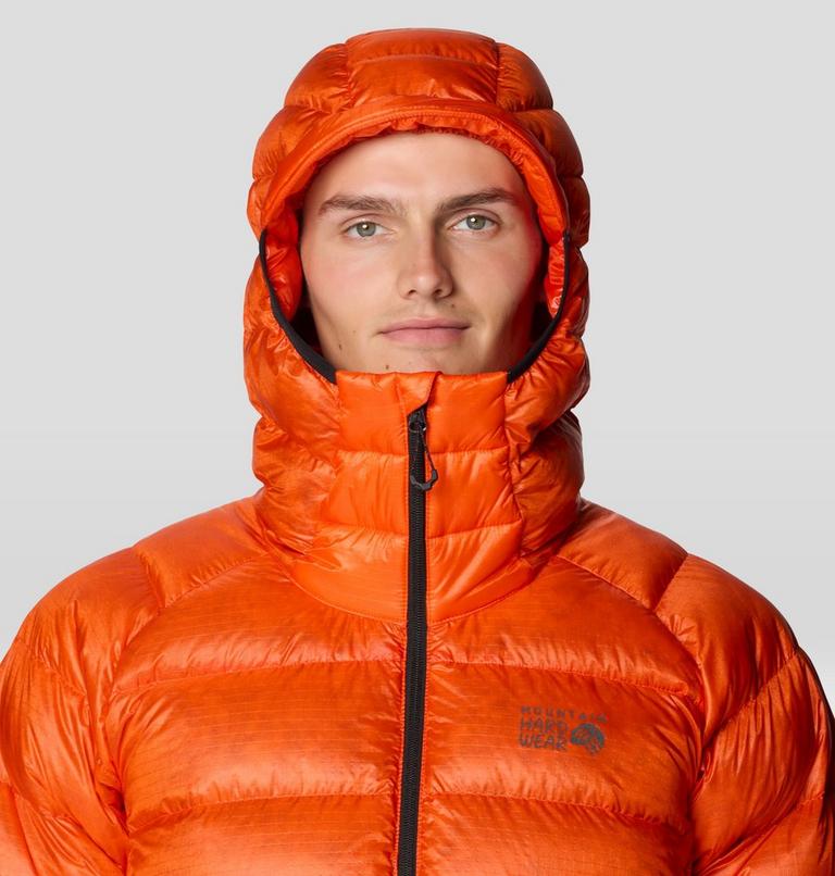 Men's Phantom Alpine Down Hooded Jacket, Color: State Orange, image 5