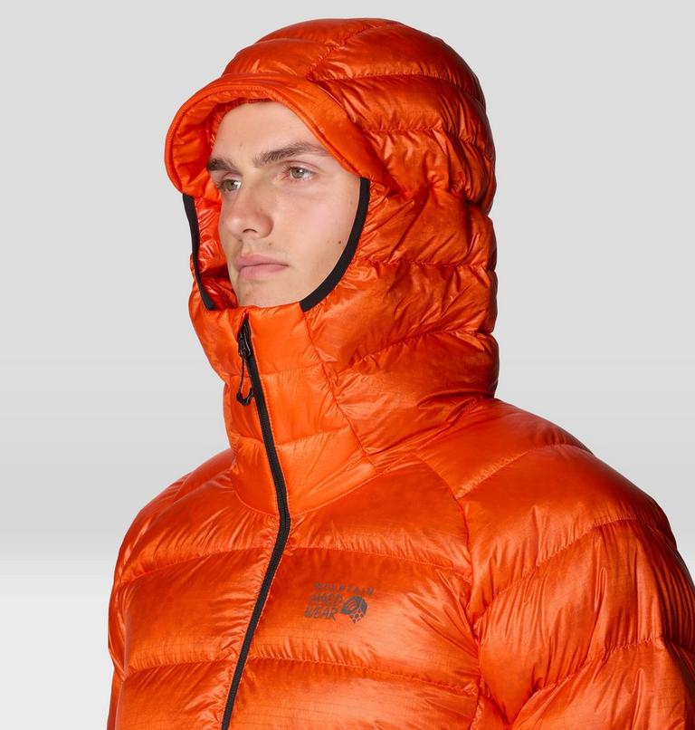 Men's Phantom Alpine Down Hooded Jacket, Color: State Orange, image 6