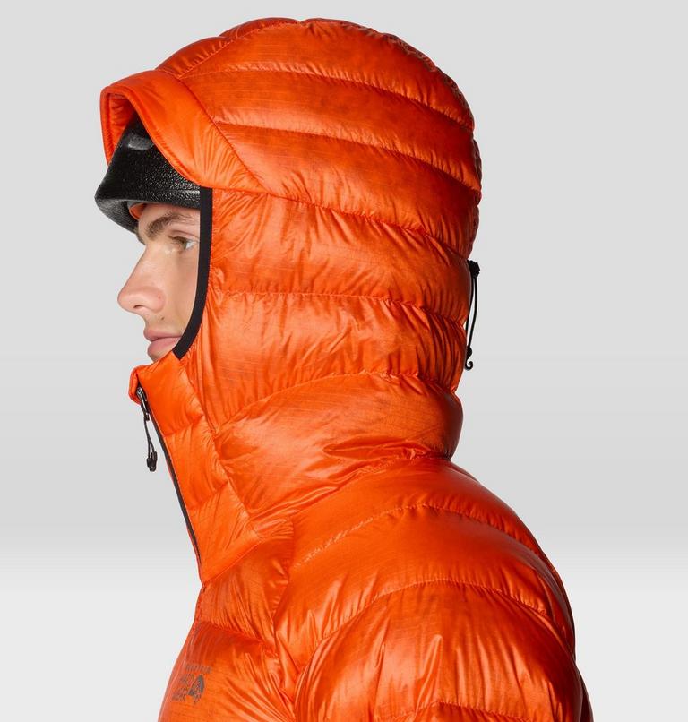 Men's Phantom Alpine Down Hooded Jacket, Color: State Orange, image 7
