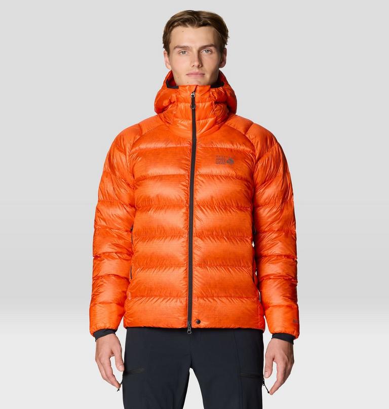 Men's Phantom Alpine Down Hooded Jacket, Color: State Orange, image 1