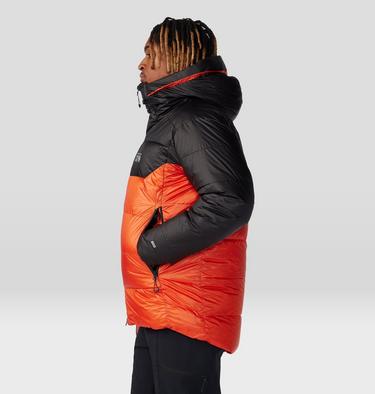 Men's Phantom Belay Down Parka, Color: State Orange, Black, image 3
